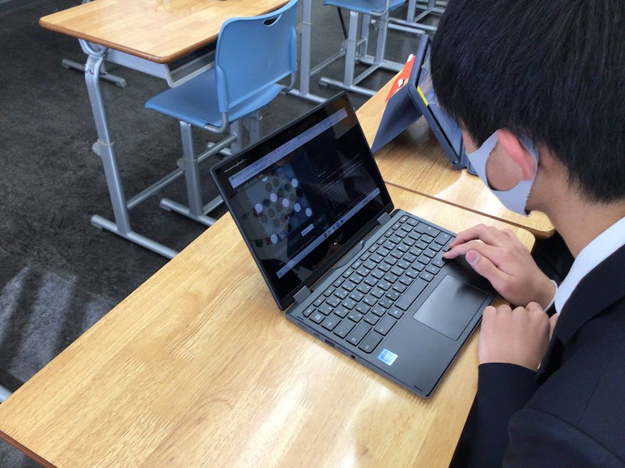 昭和学院中学高等学校でのリバーシAI講座