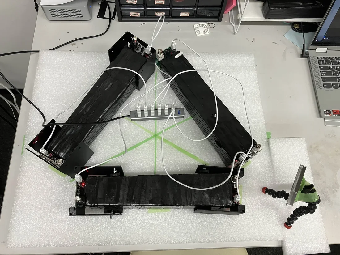 Triangular gamma-ray track detector