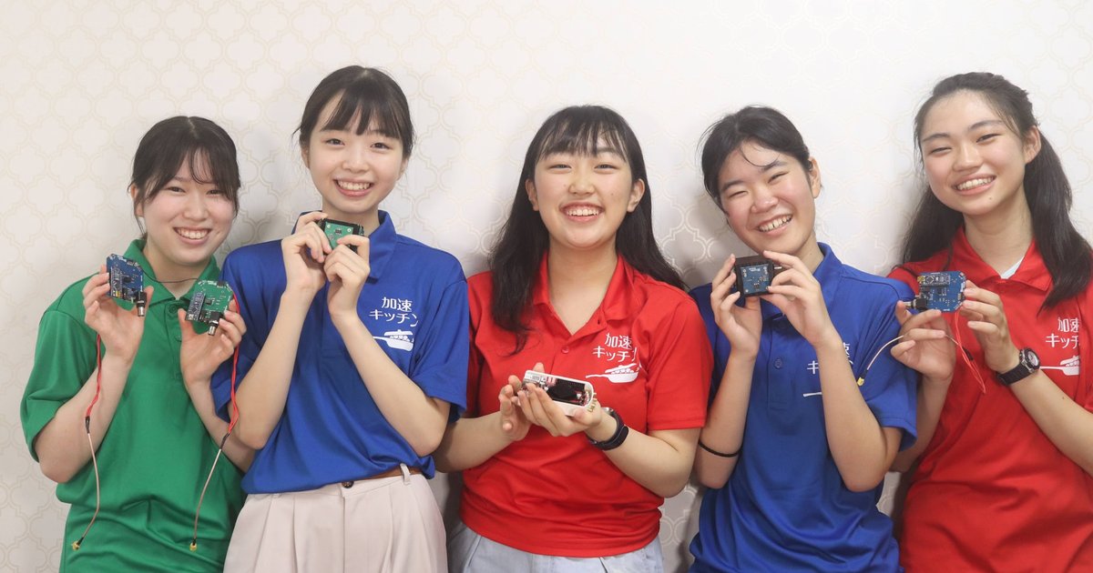 SAKURA, the cosmic-ray detector developed by high-school students